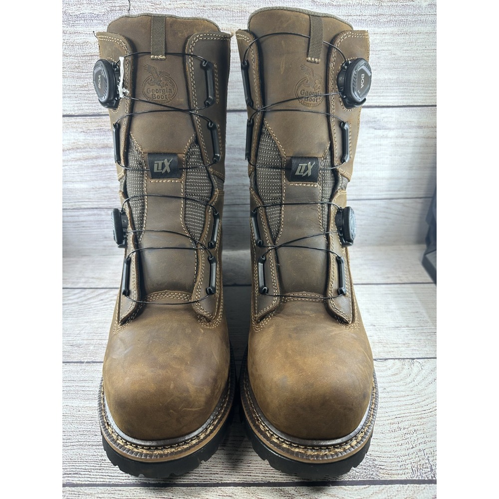 Georgia Boot Men's LTX Logger BOA Waterproof Composite Toe Work Boots Size 10W